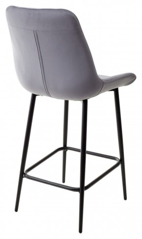 Полубарный стул ХОФМАН, цвет H-14 Серый, велюр / черный каркас H=63cm М-City в Александровском - alexsandrovskoe.ok-mebel.com | фото 5