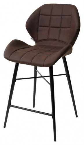 Полубарный стул MARCEL COWBOY-#800 темно-коричневый (H=65cm), ткань микрофибра М-City в Александровском - alexsandrovskoe.ok-mebel.com | фото