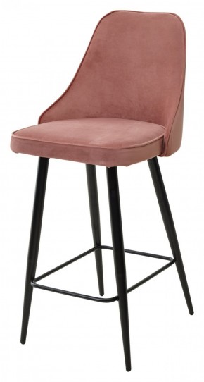 Полубарный стул NEPAL-PB РОЗОВЫЙ #15, велюр/ черный каркас (H=68cm) М-City в Александровском - alexsandrovskoe.ok-mebel.com | фото 1