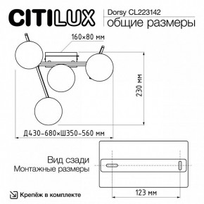Потолочная люстра Citilux Dorsy CL223142 в Александровском - alexsandrovskoe.ok-mebel.com | фото 11