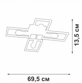 Потолочная люстра Vitaluce V3031 V3031-7/4PL в Александровском - alexsandrovskoe.ok-mebel.com | фото 4