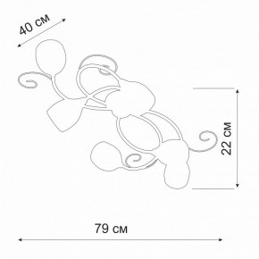 Потолочная люстра Vitaluce V3269 V3269-3/6PL в Александровском - alexsandrovskoe.ok-mebel.com | фото 2