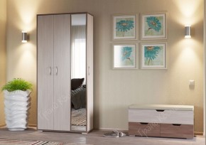 Прихожая ДОМИНО mini Бодега темный/светлый в Александровском - alexsandrovskoe.ok-mebel.com | фото 2