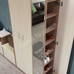 Прихожая ДОМИНО mini Бодега темный/светлый в Александровском - alexsandrovskoe.ok-mebel.com | фото 4