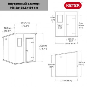 Сарай Манор Пентхаус 6x6 (MANOR PENT 6x6) в Александровском - alexsandrovskoe.ok-mebel.com | фото 3