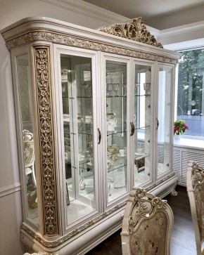 Сервант Алсу (белый глянец) в Александровском - alexsandrovskoe.ok-mebel.com | фото 3
