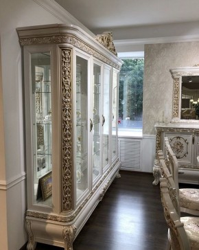Сервант Алсу (белый глянец) в Александровском - alexsandrovskoe.ok-mebel.com | фото 4
