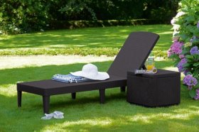 Шезлонг Джайпур (Jaipur Sun lounger) виски-коричневый в Александровском - alexsandrovskoe.ok-mebel.com | фото 2