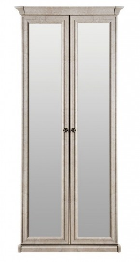 Шкаф 2-х створчатый с зеркалом Афина (крем корень) в Александровском - alexsandrovskoe.ok-mebel.com | фото