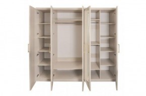 Шкаф 5-ти ств с зеркалами Мокко (бежевый) в Александровском - alexsandrovskoe.ok-mebel.com | фото 2