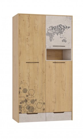 Шкаф для одежды 3 двери и 2 ящика Шк134.0 ДС Стэнфорд в Александровском - alexsandrovskoe.ok-mebel.com | фото