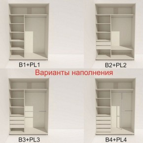 Шкаф-купе 1600 серии SOFT D1+D3+B2+PL1 (2 ящика+1штанга) профиль «Графит» в Александровском - alexsandrovskoe.ok-mebel.com | фото 5