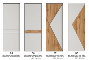 Шкаф-купе 1600 серии SOFT D8+D2+B2+PL4 (2 ящика+F обр.штанга) профиль «Графит» в Александровском - alexsandrovskoe.ok-mebel.com | фото 10