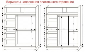 Шкаф-купе 1800 серии SOFT D8+D2+B2+PL4 (2 ящика+F обр.штанга) профиль «Графит» в Александровском - alexsandrovskoe.ok-mebel.com | фото 8