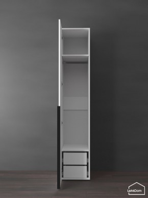 Шкаф Linnea MHR-1-3 2050х400х510 (Белый-М 11.1.1) в Александровском - alexsandrovskoe.ok-mebel.com | фото 6
