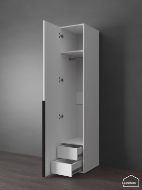 Шкаф Linnea MHR-1-3 2050х400х510 (Белый-М 11.1.1) в Александровском - alexsandrovskoe.ok-mebel.com | фото 7