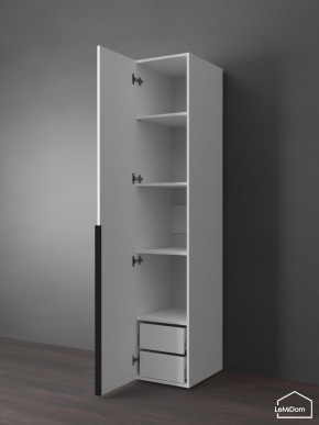 Шкаф Linnea MHR-1-4 2050х400х510 (Белый-М 11.1.1) в Александровском - alexsandrovskoe.ok-mebel.com | фото 5