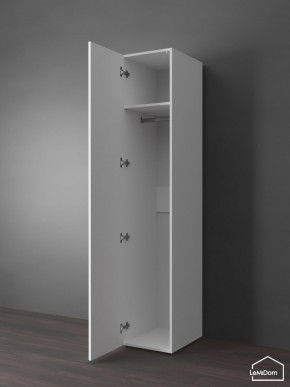 Шкаф Linnea MHR-1PO 2050х400х510 (Белый-М 11.1.1) в Александровском - alexsandrovskoe.ok-mebel.com | фото 4
