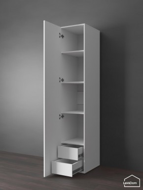 Шкаф Linnea MHR-1PO-4 2050х400х510 (Белый-М 11.1.2) в Александровском - alexsandrovskoe.ok-mebel.com | фото 4