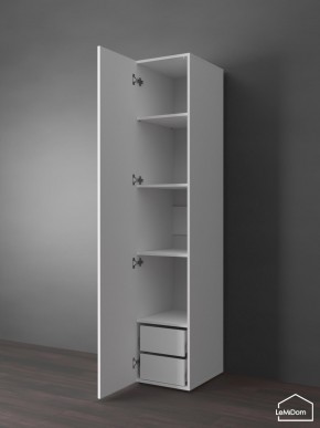 Шкаф Linnea MHR-1PO-4 2050х400х510 (Белый-М 11.1.2) в Александровском - alexsandrovskoe.ok-mebel.com | фото 5