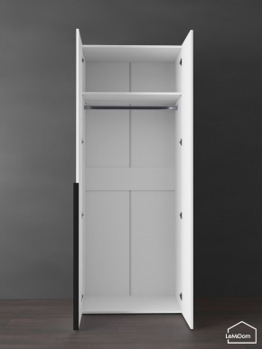 Шкаф Linnea MHR-2 2050х800х510 (Белый-М 11.1.1) в Александровском - alexsandrovskoe.ok-mebel.com | фото 4