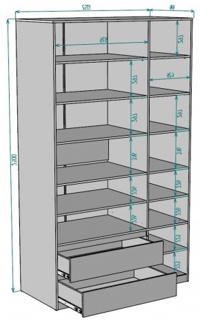 Шкаф Мальта H219 в Александровском - alexsandrovskoe.ok-mebel.com | фото 2