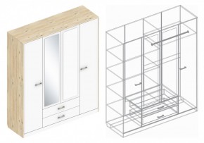 Шкаф "Милана" 4-х створчатый в Александровском - alexsandrovskoe.ok-mebel.com | фото 3