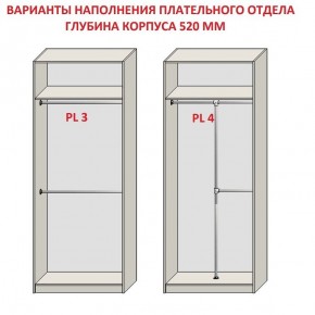 Шкаф распашной серия «ЗЕВС» (PL3/С1/PL2) Серый камень/Небраска натуральный в Александровском - alexsandrovskoe.ok-mebel.com | фото 10