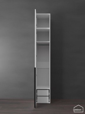 Шкаф с антресолью Linnea MHR-1A-3 2450х400х510 (Белый-М 11.1.2) в Александровском - alexsandrovskoe.ok-mebel.com | фото 5