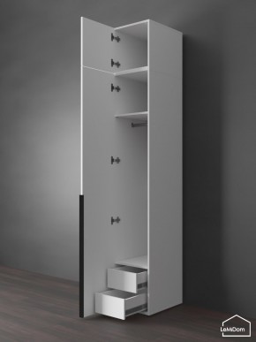 Шкаф с антресолью Linnea MHR-1A-3 2450х400х510 (Белый-М 11.1.2) в Александровском - alexsandrovskoe.ok-mebel.com | фото 6