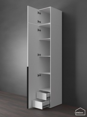 Шкаф с антресолью Linnea MHR-1A-4 2450х400х510 (Белый-М 11.1.2) в Александровском - alexsandrovskoe.ok-mebel.com | фото 5