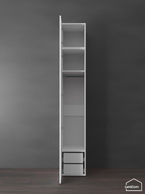 Шкаф с антресолью Linnea MHR-1POA-3 2450х400х510 (Белый-М 11.1.2) в Александровском - alexsandrovskoe.ok-mebel.com | фото 5
