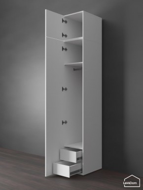 Шкаф с антресолью Linnea MHR-1POA-3 2450х400х510 (Белый-М 11.1.2) в Александровском - alexsandrovskoe.ok-mebel.com | фото 6