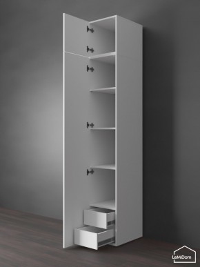 Шкаф с антресолью Linnea MHR-1POA-4 2450х400х510 (Белый-М 11.1.1) в Александровском - alexsandrovskoe.ok-mebel.com | фото 5