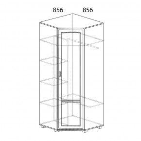 Шкаф угловой №243 Белла в Александровском - alexsandrovskoe.ok-mebel.com | фото 2