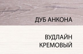 Шкаф угловой 2D, OLIVIA, цвет вудлайн крем/дуб анкона в Александровском - alexsandrovskoe.ok-mebel.com | фото