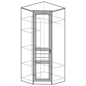 Шкаф угловой 50 Лира Нортон светлый (угол 854х854) в Александровском - alexsandrovskoe.ok-mebel.com | фото 2