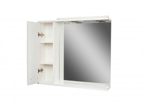 Шкаф-зеркало Cube 75 Эл. ЛЕВЫЙ Домино (DC5008HZ) в Александровском - alexsandrovskoe.ok-mebel.com | фото 2