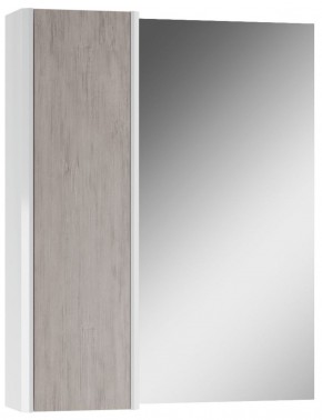 Шкаф-зеркало Uno 60 Дуб серый левый/правый Домино (DU1503HZ) в Александровском - alexsandrovskoe.ok-mebel.com | фото 2