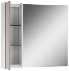 Шкаф-зеркало Uno 80 Дуб серый левый/правый Домино (DU1504HZ) в Александровском - alexsandrovskoe.ok-mebel.com | фото 4