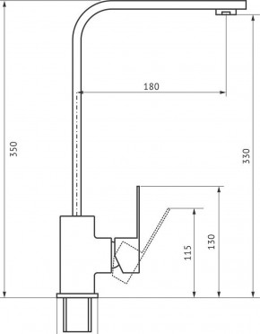 Смеситель MS-012 в Александровском - alexsandrovskoe.ok-mebel.com | фото 2