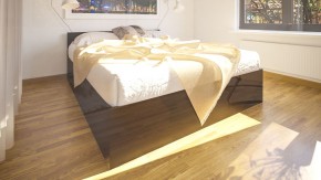 Стандарт Кровать 1600, цвет венге, ШхГхВ 163,5х203,5х70 см., сп.м. 1600х2000 мм., без матраса, основание есть в Александровском - alexsandrovskoe.ok-mebel.com | фото 6