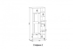 СТЕФАНИ-2 Шкаф в Александровском - alexsandrovskoe.ok-mebel.com | фото 2