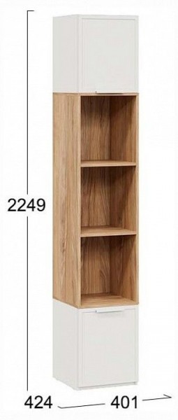 Стеллаж комбинированный Стелла в Александровском - alexsandrovskoe.ok-mebel.com | фото 4