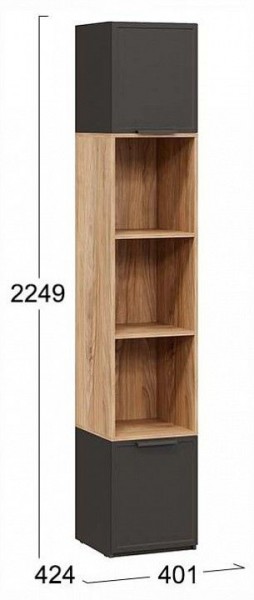 Стеллаж комбинированный Стелла в Александровском - alexsandrovskoe.ok-mebel.com | фото 4