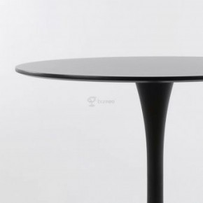 Стол Barneo T-3 Tulip style (RAL9017 черный, D100) в Александровском - alexsandrovskoe.ok-mebel.com | фото