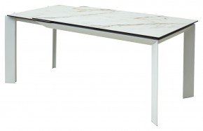 Стол CREMONA 160 KL-188 Контрастный мрамор / белый каркас, ®DISAUR в Александровском - alexsandrovskoe.ok-mebel.com | фото 7