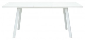 Стол ФИН 120 Белый, стекло/ Белый каркас М-City в Александровском - alexsandrovskoe.ok-mebel.com | фото 2