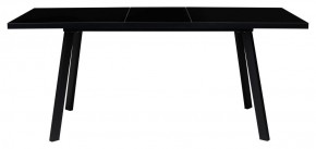 Стол ФИН 120 Черный, стекло/ Черный каркас М-City в Александровском - alexsandrovskoe.ok-mebel.com | фото