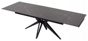 Стол FORIO 160 MATT BLACK MARBLE SOLID CERAMIC / BLACK, ®DISAUR в Александровском - alexsandrovskoe.ok-mebel.com | фото 5